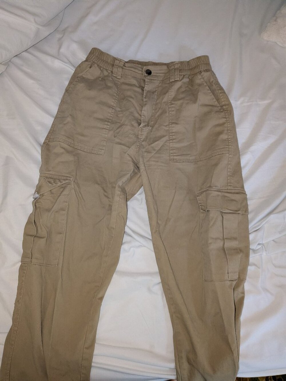 Women's Khaki Cargo Pants